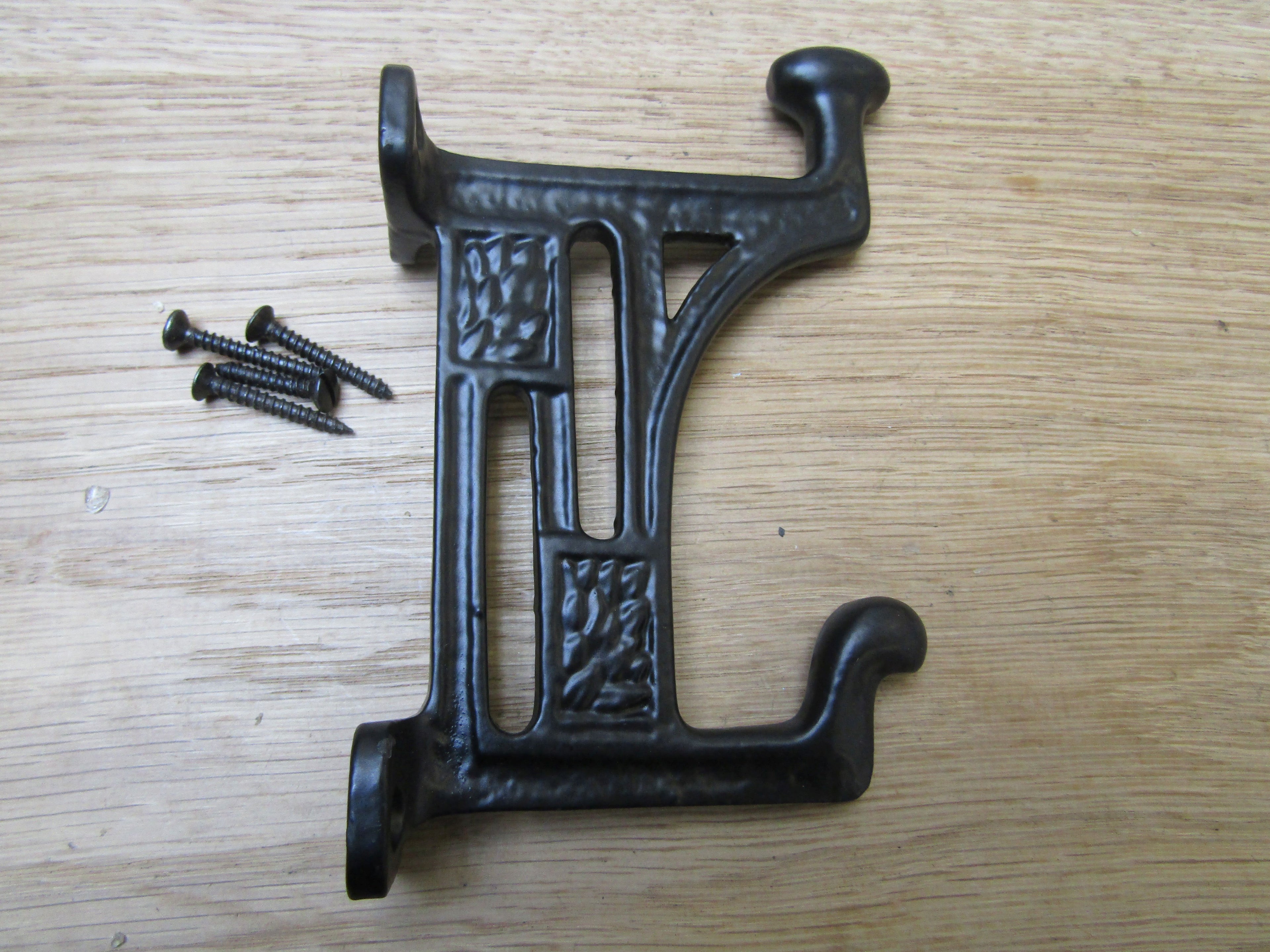 Pack Of 5 Mackintosh Coat Hooks Black Antique.