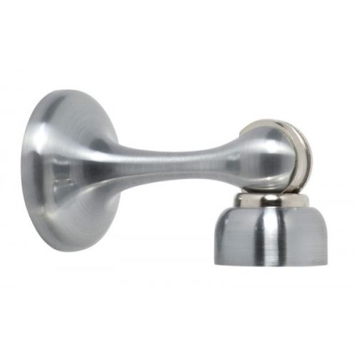 Magnetic Door Stopper Satin Steel.