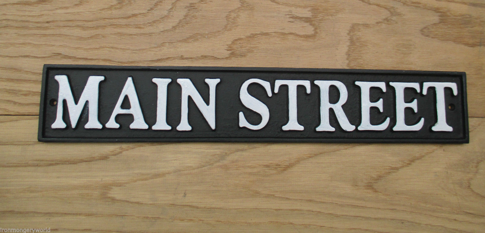17inch Cast Iron Main Street Plaque.