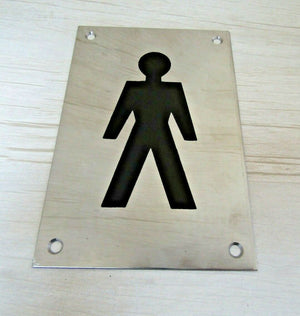 6inch Stainless Steel Male Door Sign.