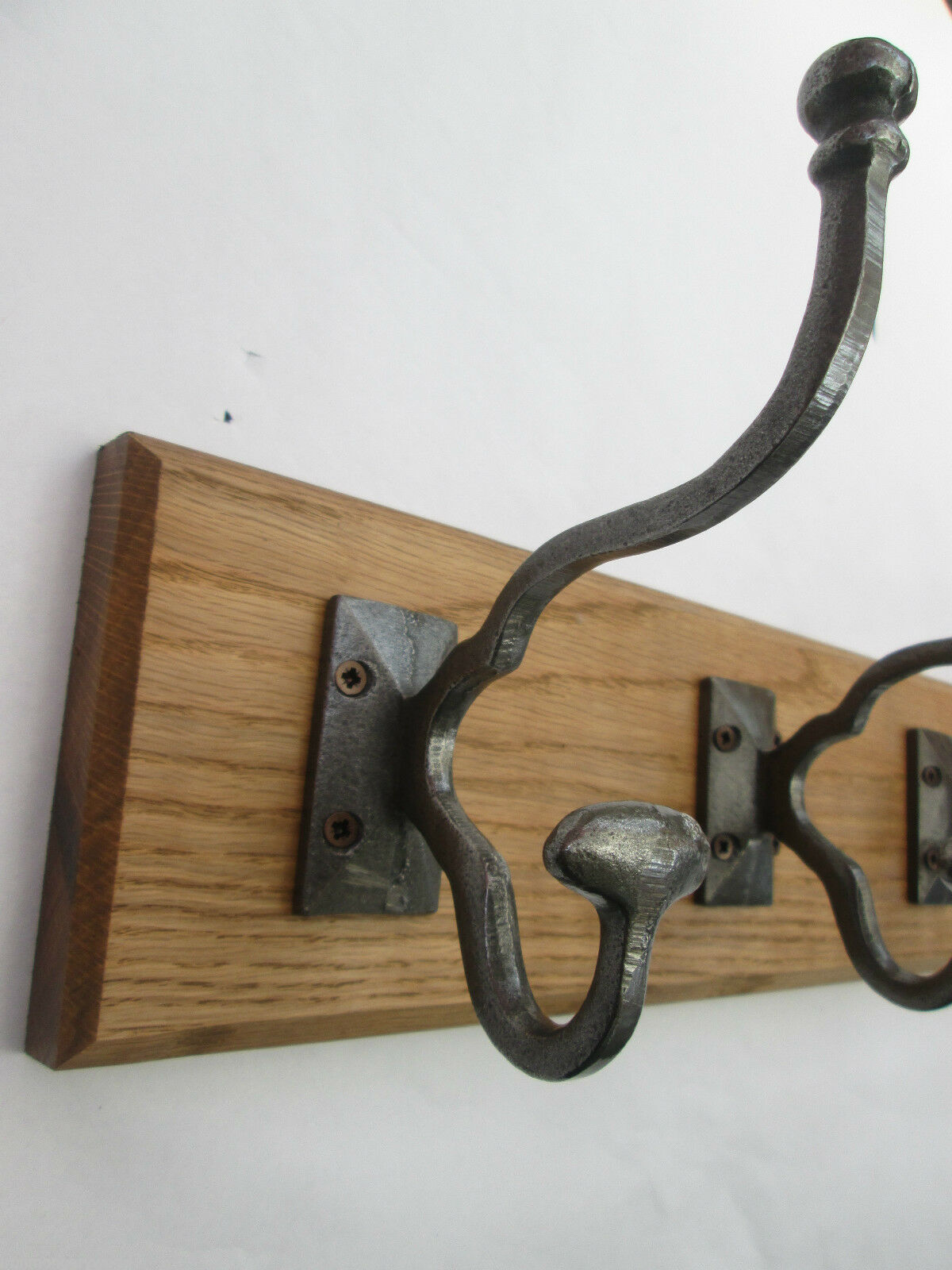 Antique Iron Malvern 5 Hook Coat Rail 58cm.