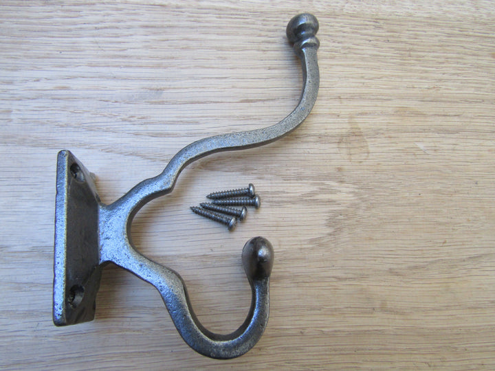 Malvern Coat Hook Antique Iron.