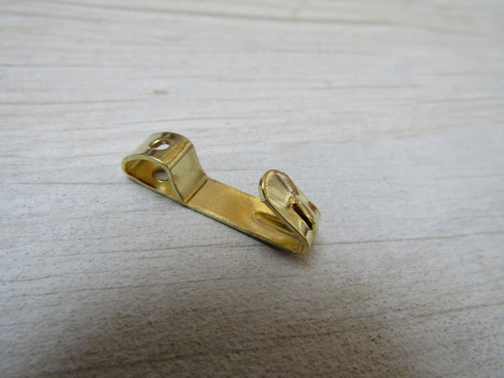 Pack of 10 Medium Picture Hooks Brass.