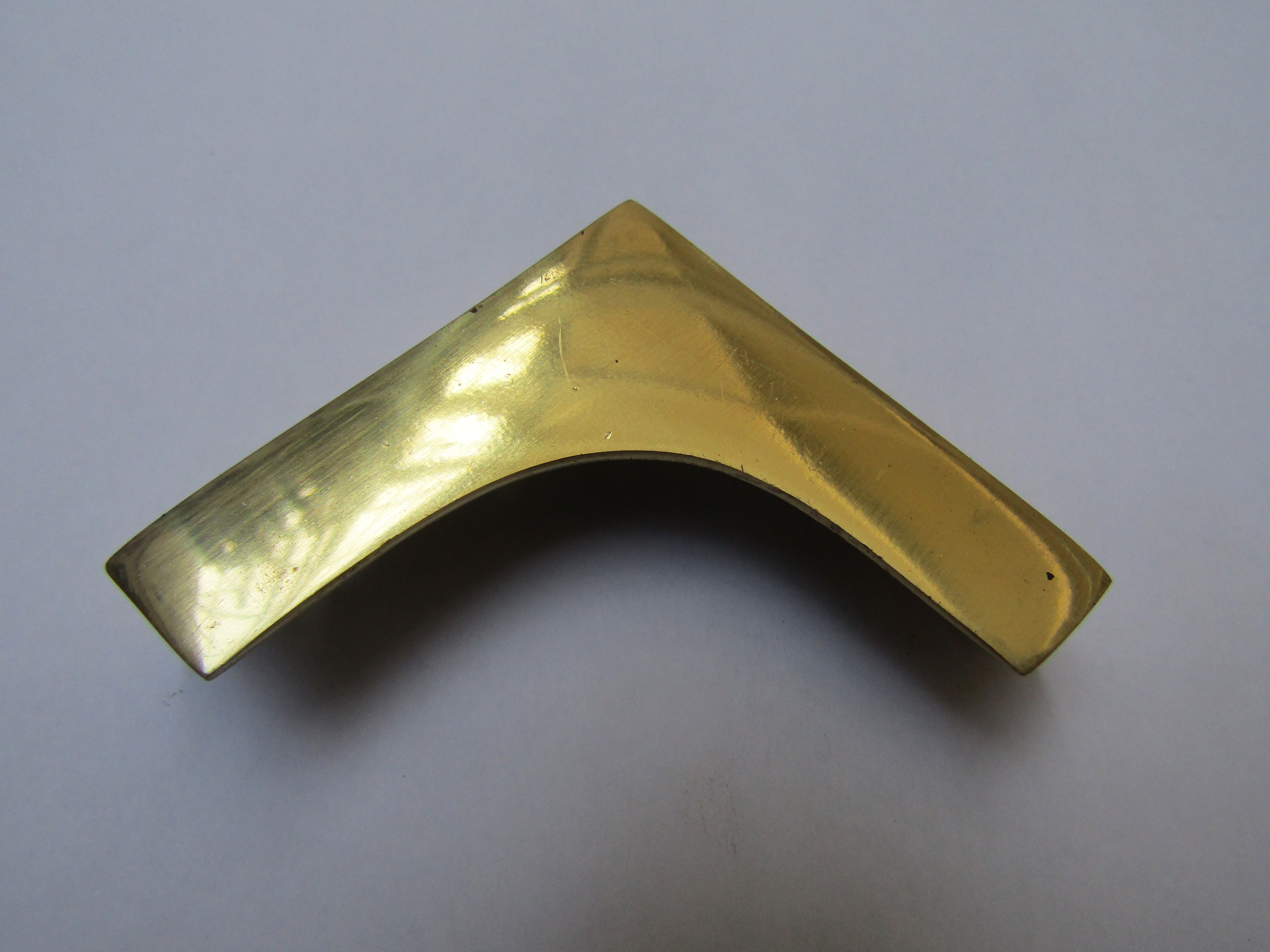 Pack Of 2 Military Chest Corner Polished Brass.