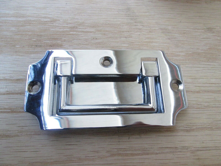 Military Flush Chest Handle Polished Chrome.