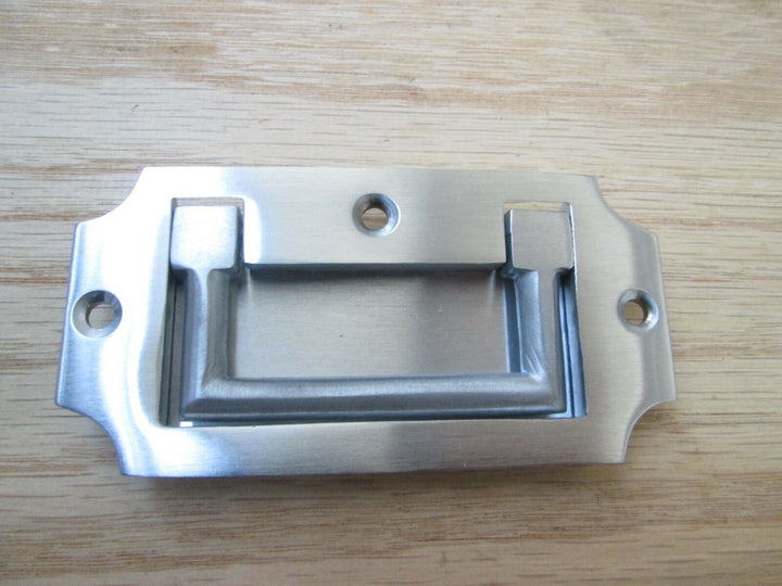 Military Flush Chest Handle Satin Chrome.