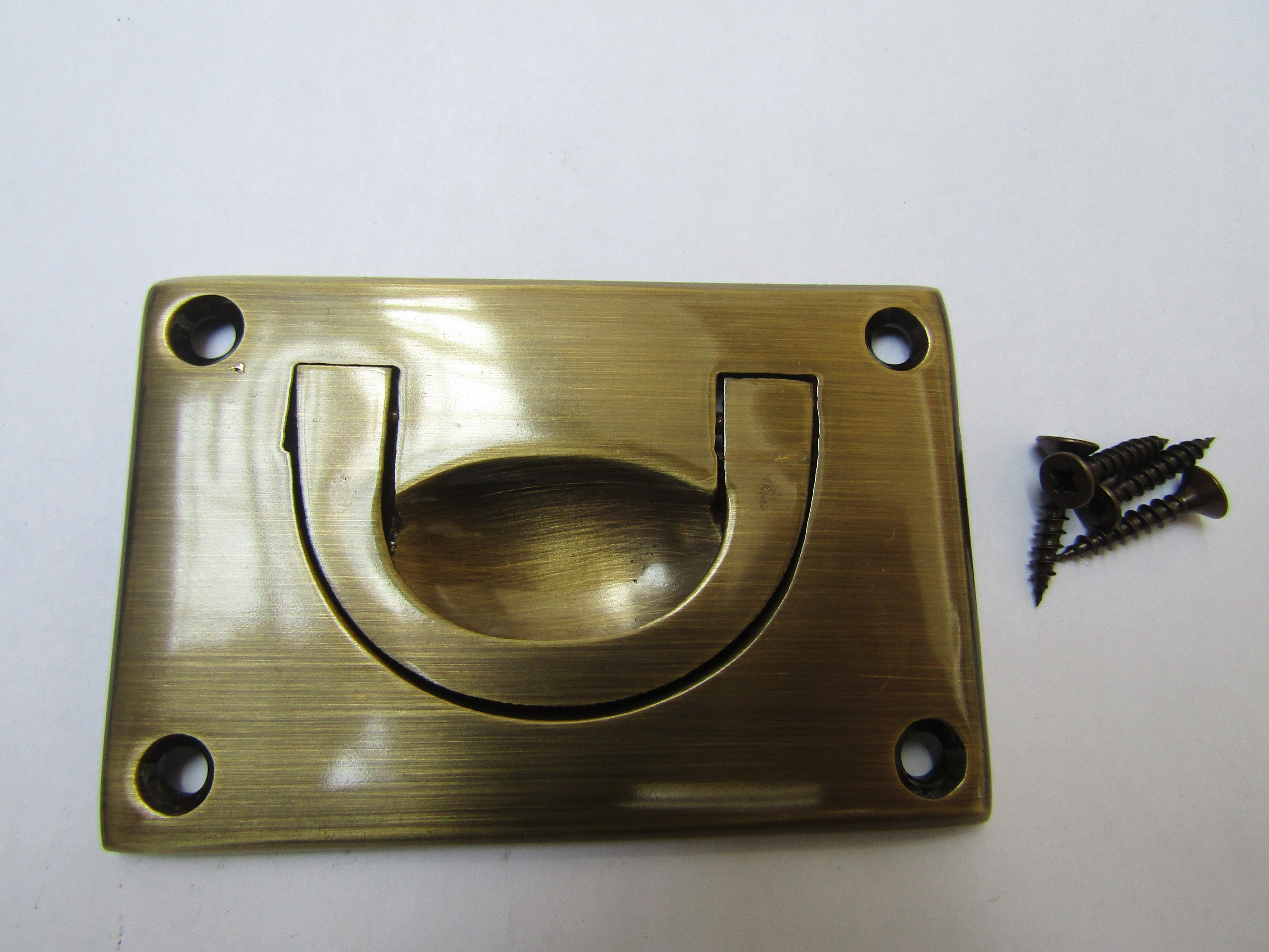 3inch Small Campaign Chest Handle Antique Brass.