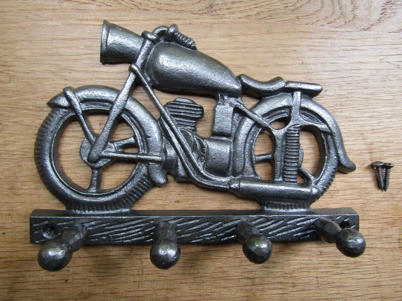 Cast Iron Motorbike 4 Hook Peg.