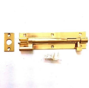 3inch Necked Door Bolt Polished Brass.