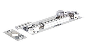 3inch Necked Door Bolt Polished Chrome.