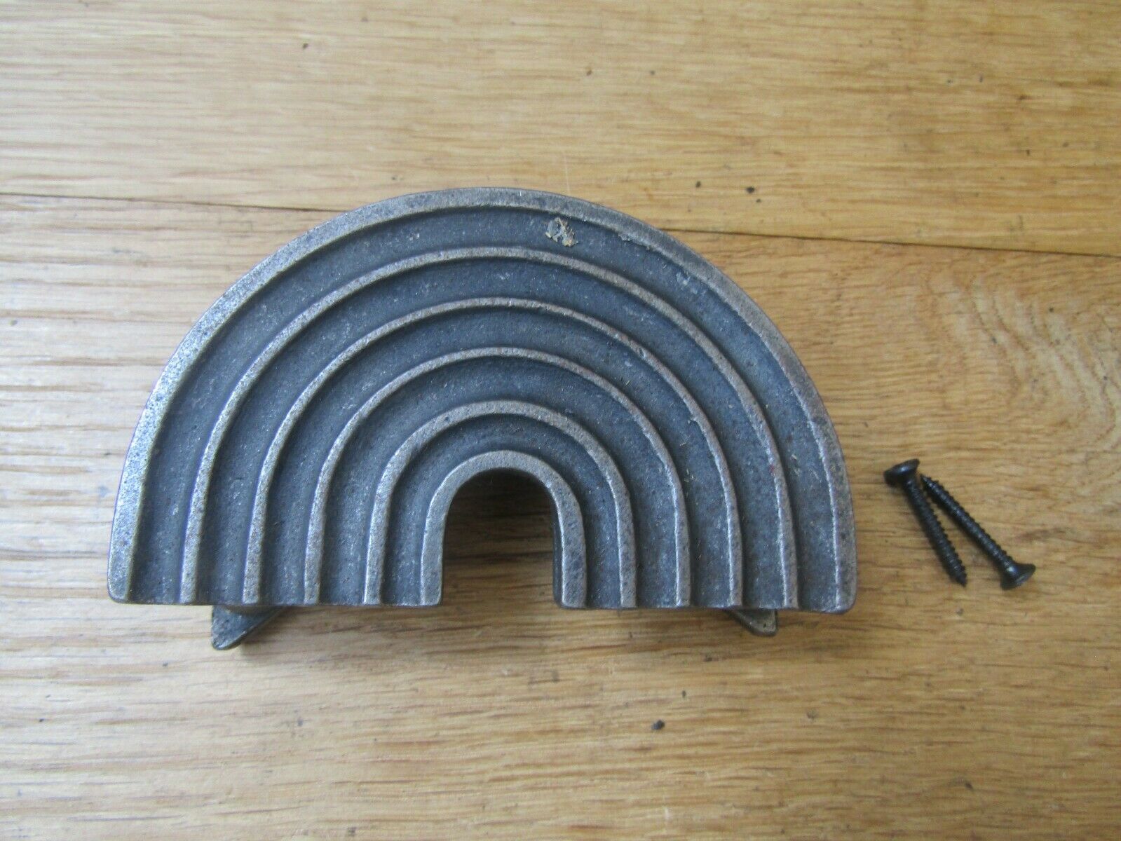 Cast Iron NHS Rainbow Door Knocker Antique Iron.