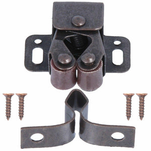 Pack of 10 Caravan double Roller Catch Antique Copper.