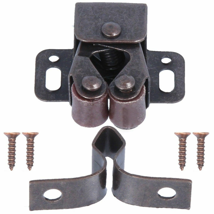 Pack of 10 Caravan double Roller Catch Antique Copper.