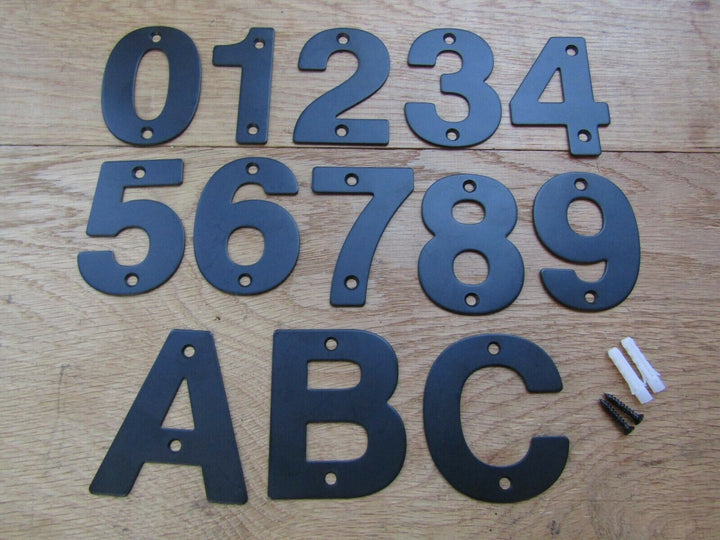 3inch Matt Black Number 0.