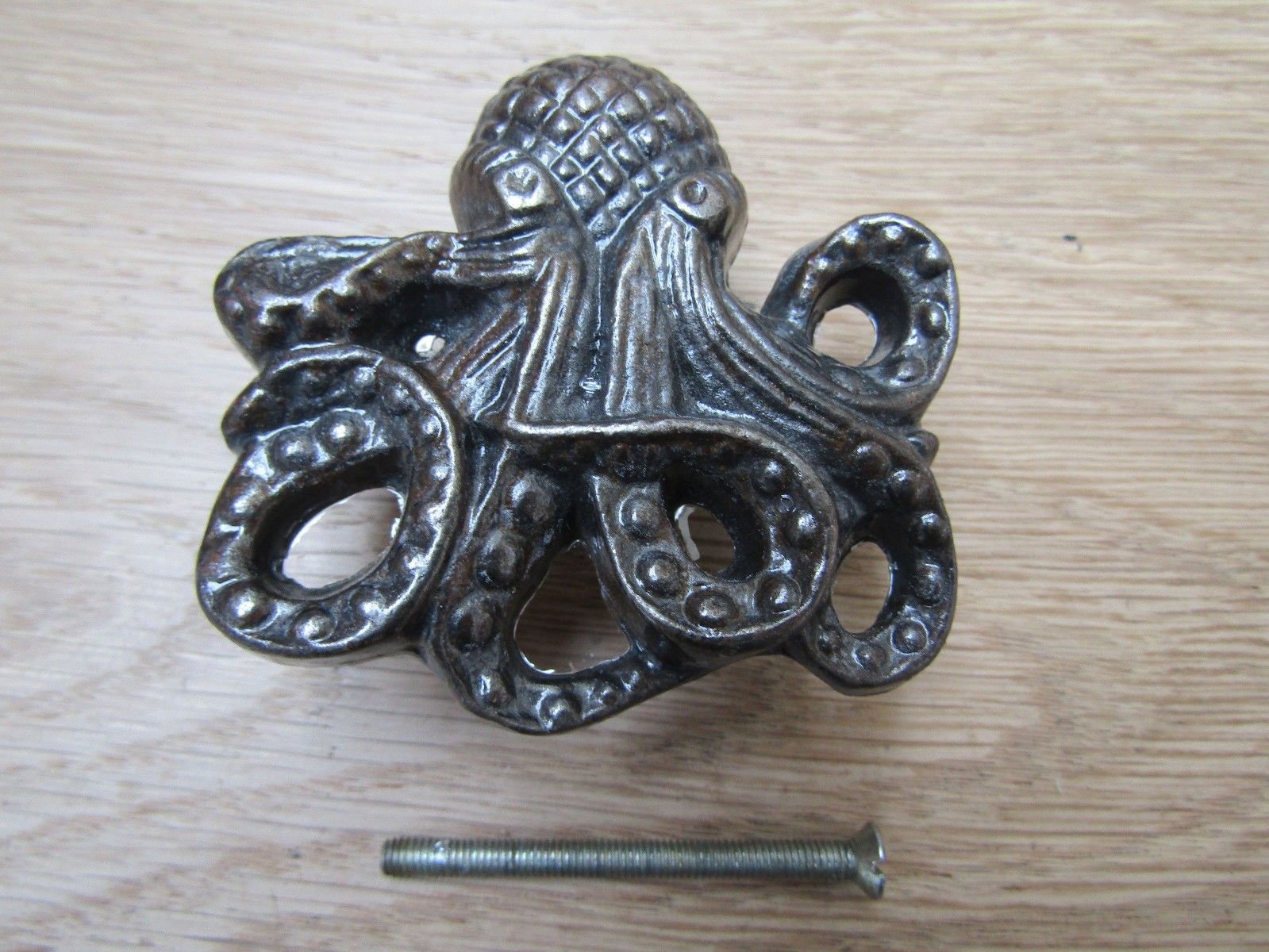 70mm Octopus Cupboard Knob Antique Iron.