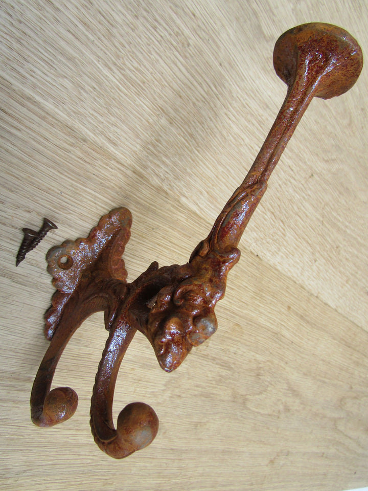 Pack Of 3 Ogre Coat Hooks Rust.