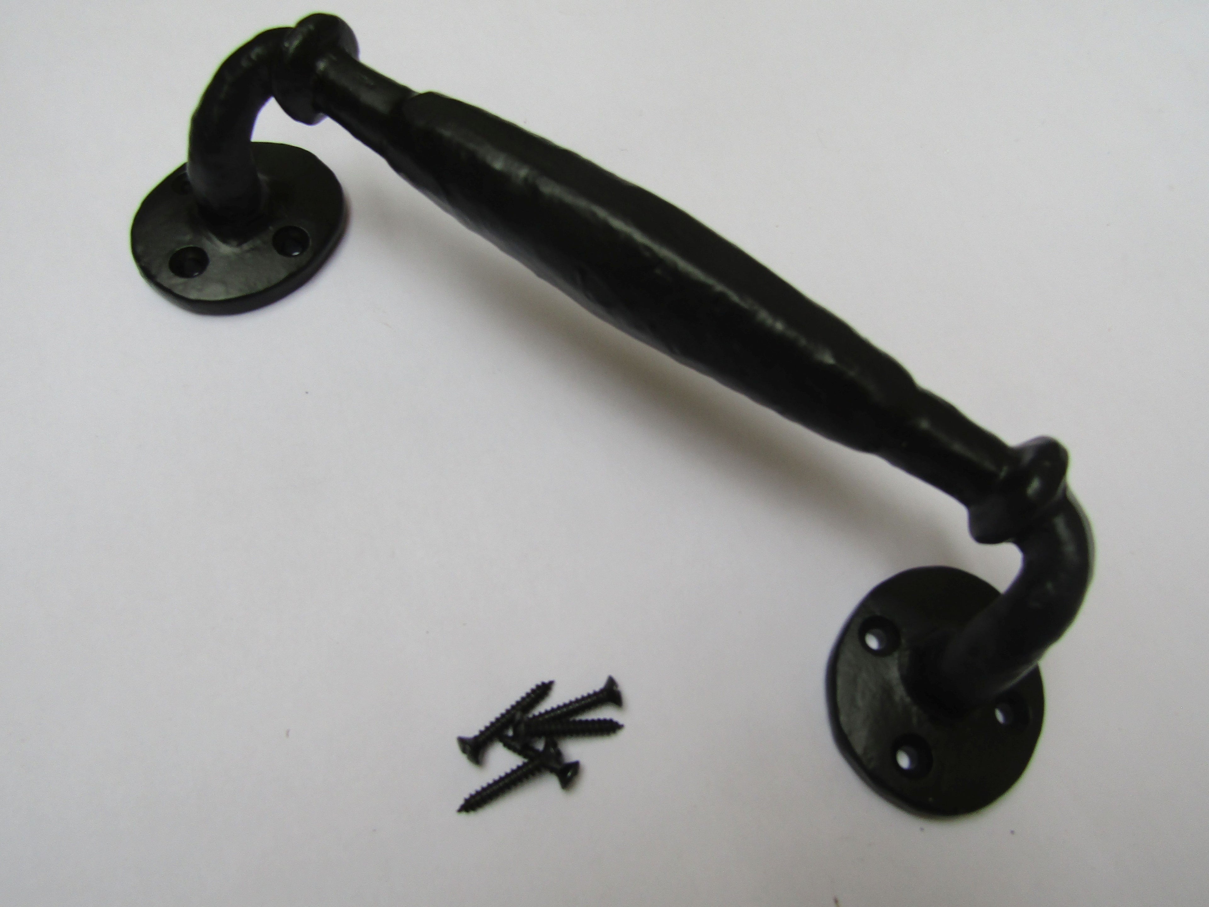 10inch Old English Rope Door Pull Handle Black Antique.