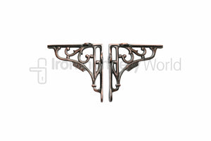 Pair of 6inch GNER Shelf Bracket Antique Copper.