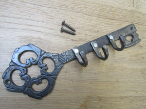 Ornate Cast Iron Key Hanger antique iron.