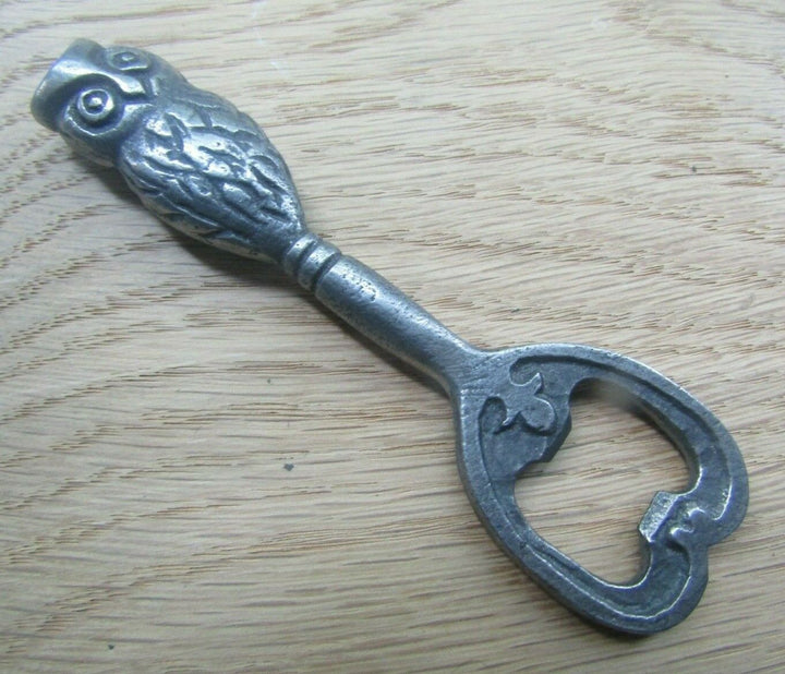 Cast Iron Handheld Owl Bottle Opener.