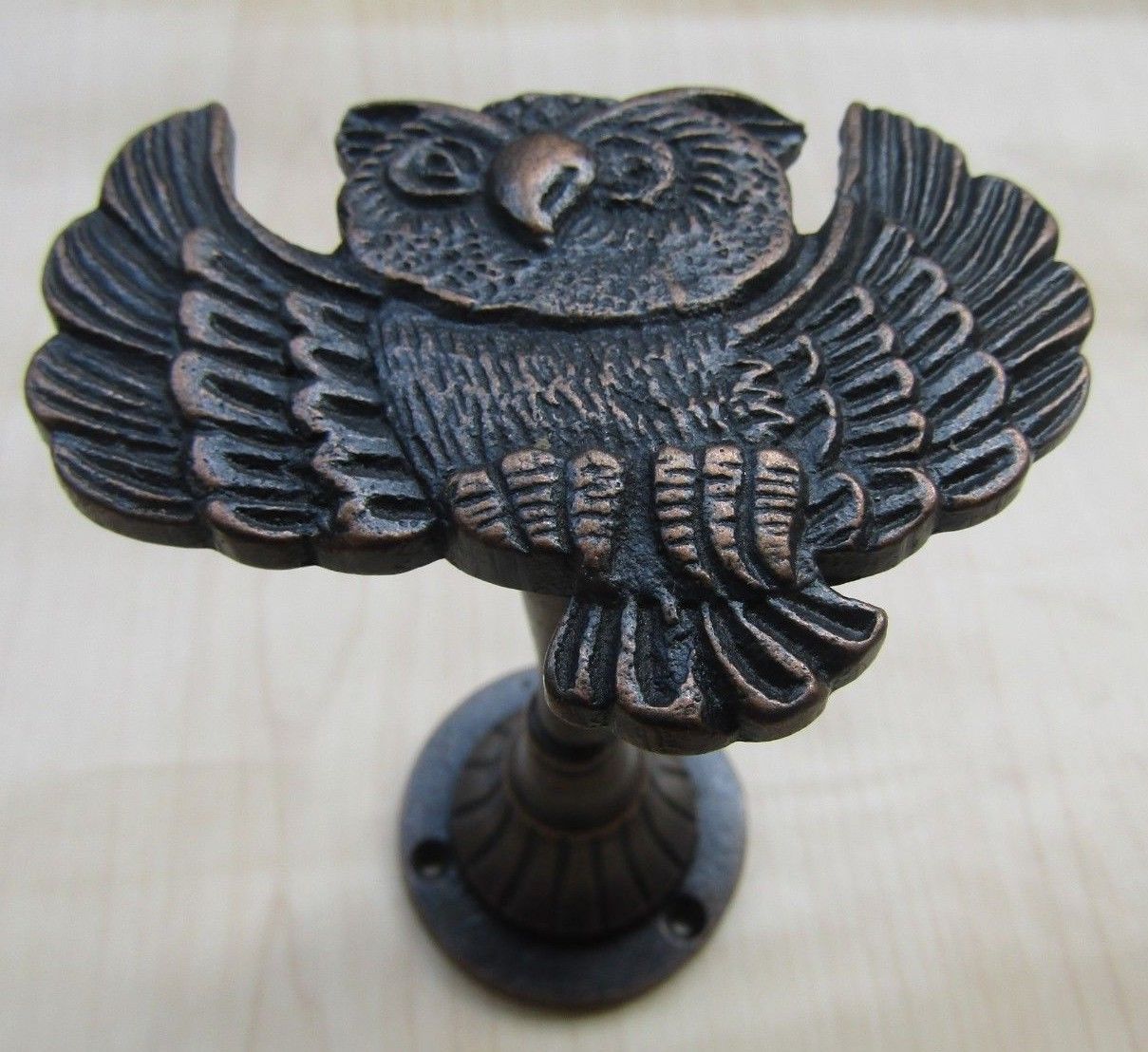 Owl Curtain hold back Antique Copper.
