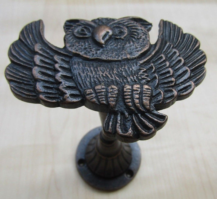 Owl Curtain hold back Antique Copper.