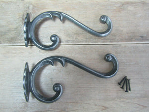 Pack Of 2 Walton Coat Hooks Antique Iron.