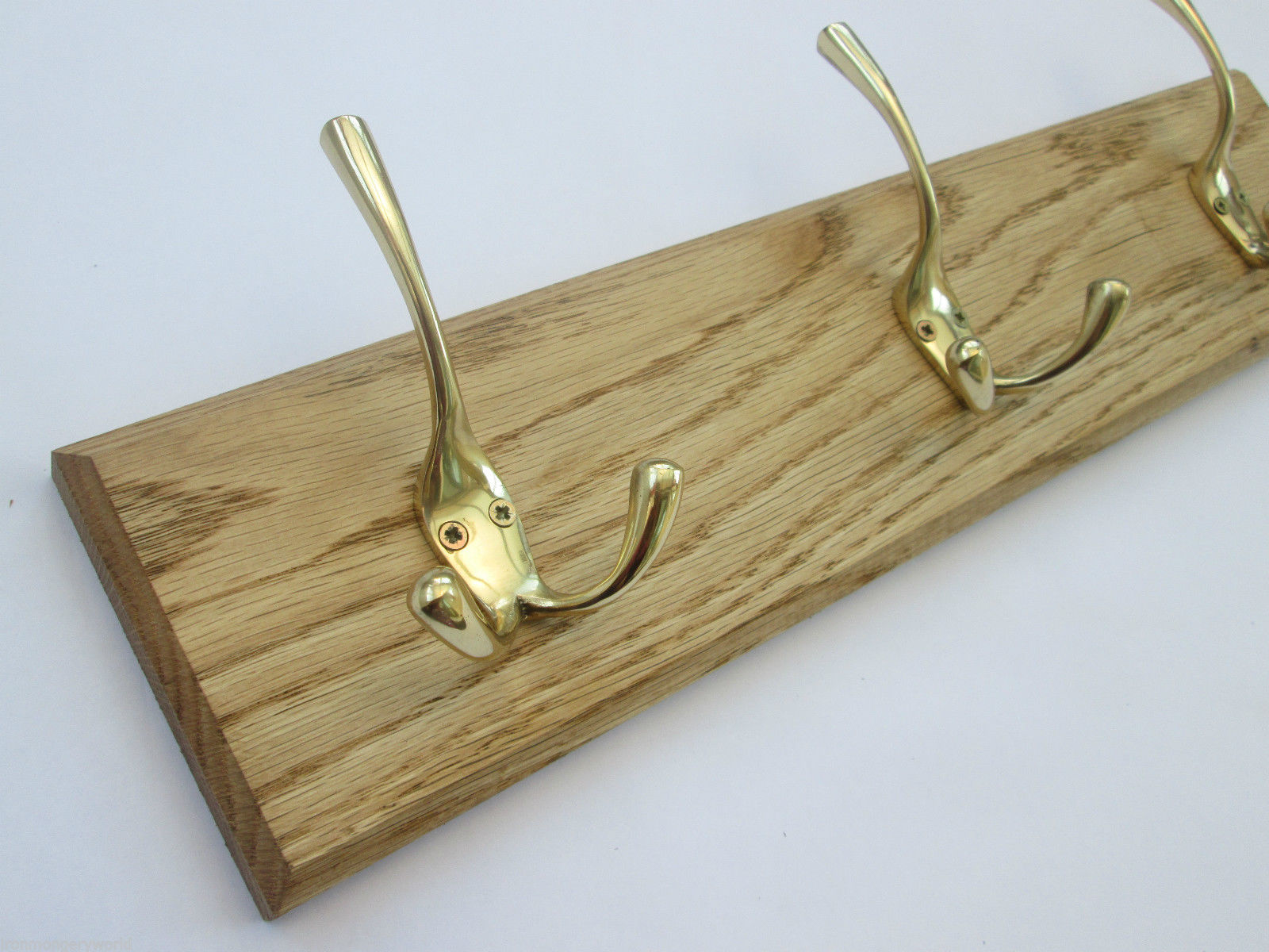 Polished Brass Liberty Coat Hook Rail.