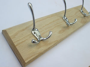 Polished Chrome Liberty 6 Hook Coat Rail 78cm.