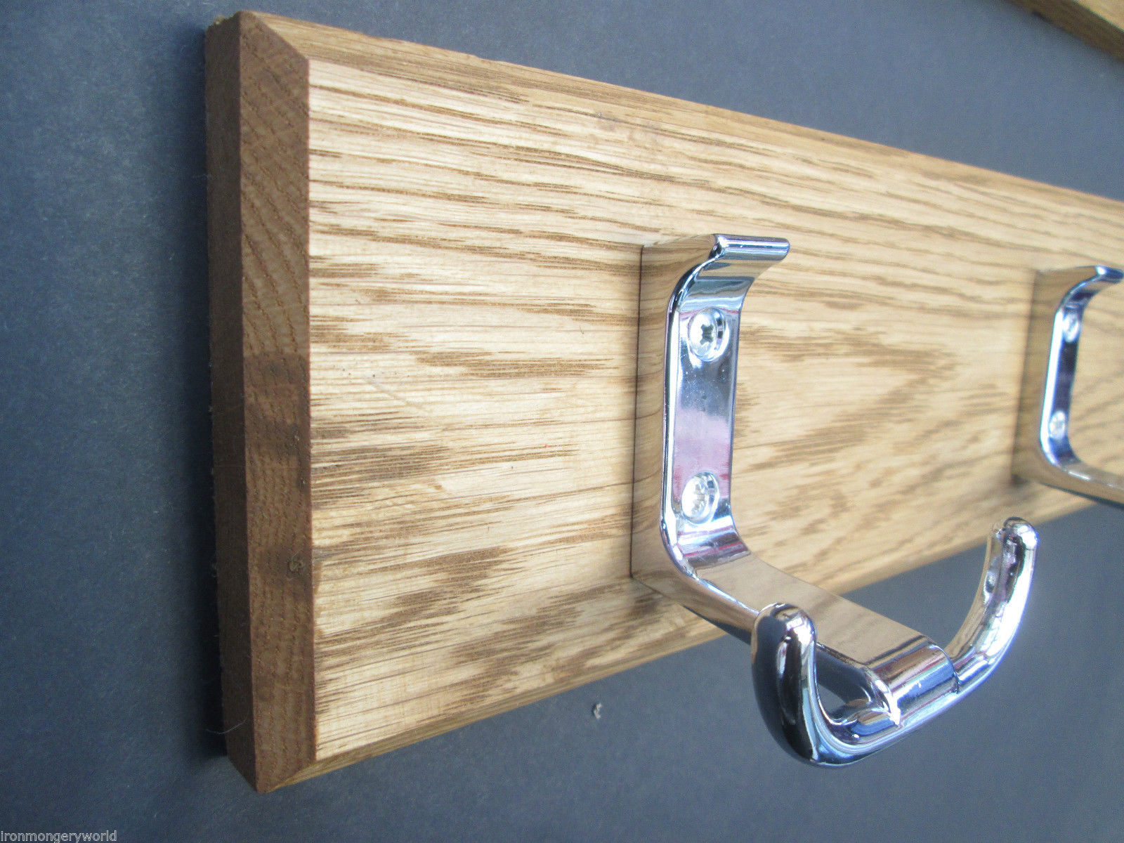 Polished Chrome Towel 9 Hook Coat Rail 108cm.