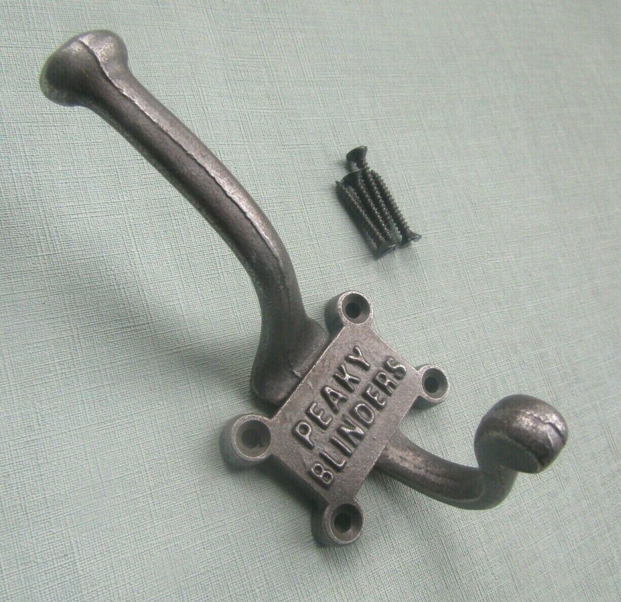 Pack of 5 Peaky Blinders Coat Hooks Antique Iron.