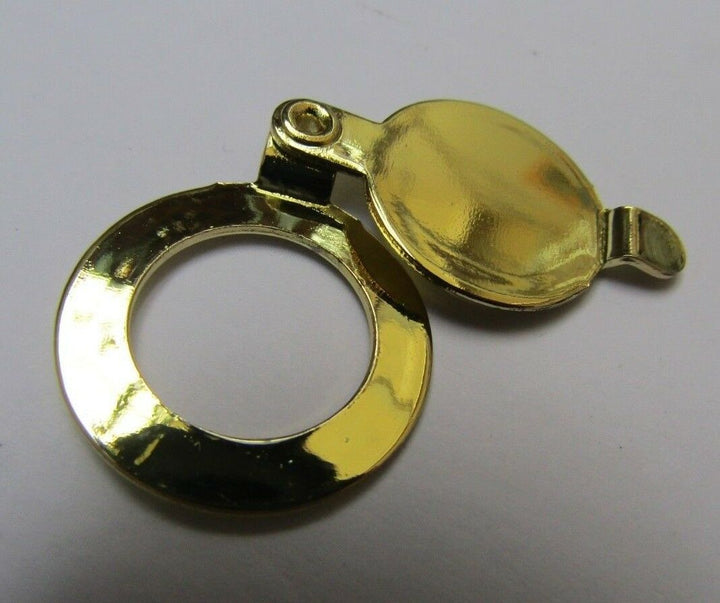 Peep Hole Cover Door Viewer Polished Brass.