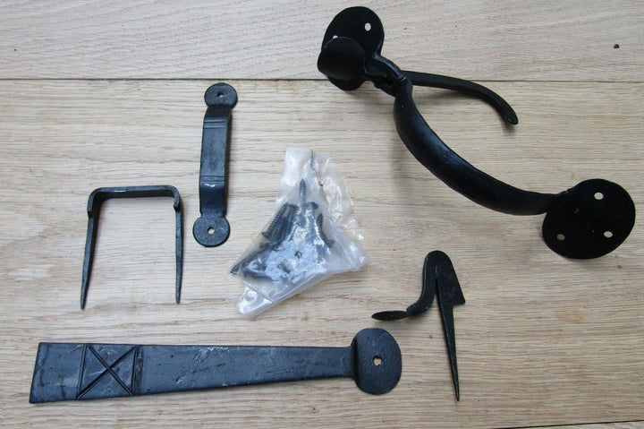 Suffolk Latch Penny End Hand Forged Black Wax.