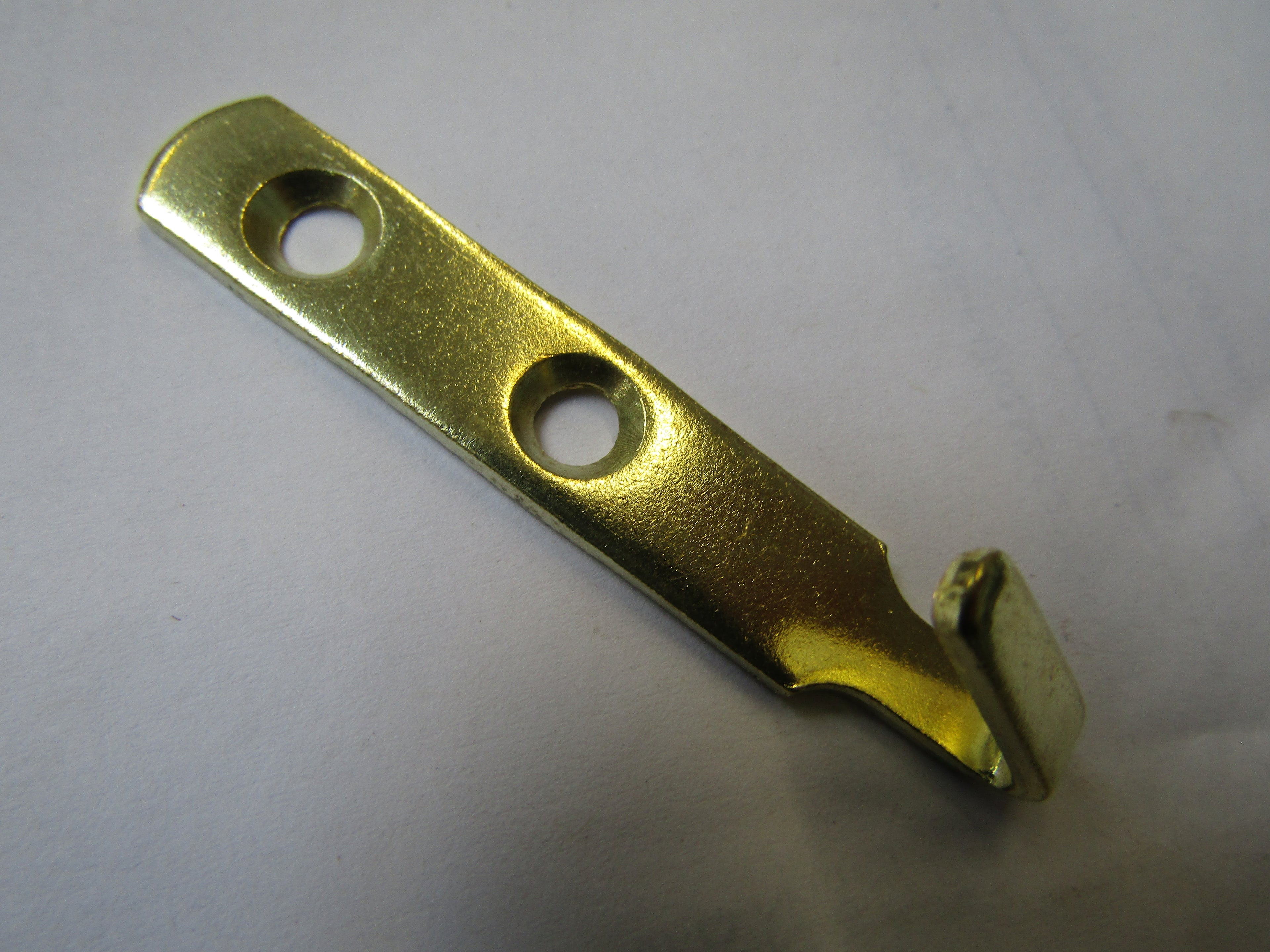 Pack of 10 Picture Photo J Hooks Brass.