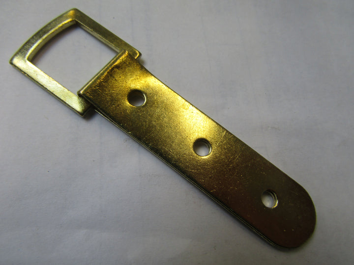 Pack of 10 Picture Hanging Straps Brass Gold 3 holes.