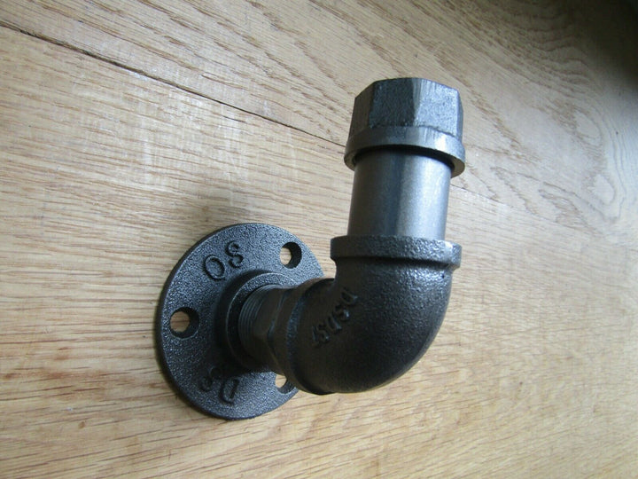 Cast Iron 3,4inch Pipe Coat Hook Peg Antique Iron.