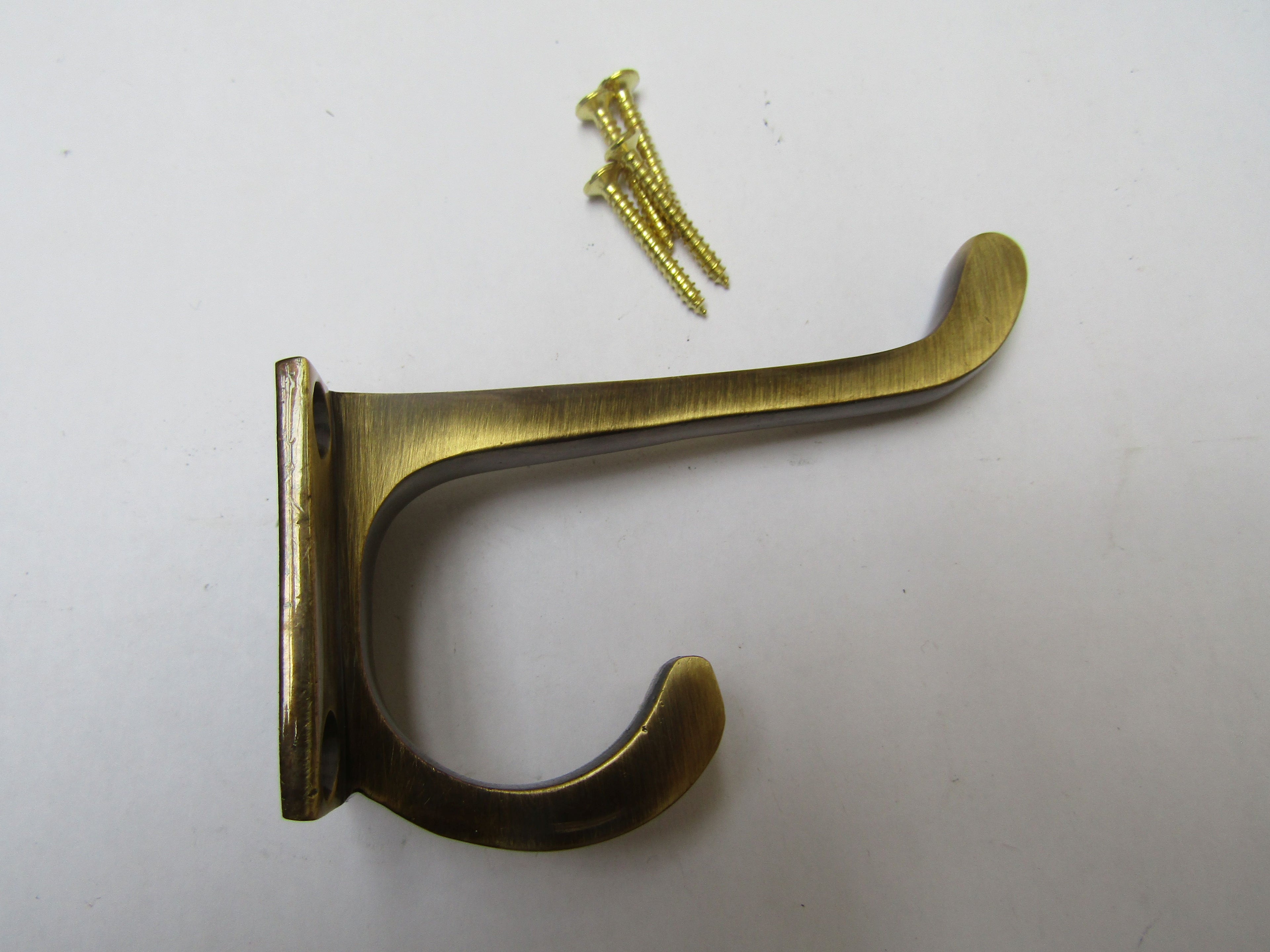 Plain Hall Stand Hat & Coat Hook Antique Brass.