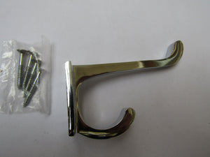 Plain Hall Stand Hat & Coat Hook Polished Chrome.