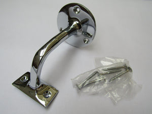 Polished Chrome Handrail Bracket.