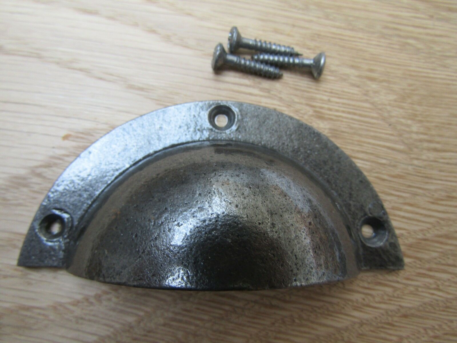 Cast Iron Small Victorian Cup Pull Handle Antique Iron.