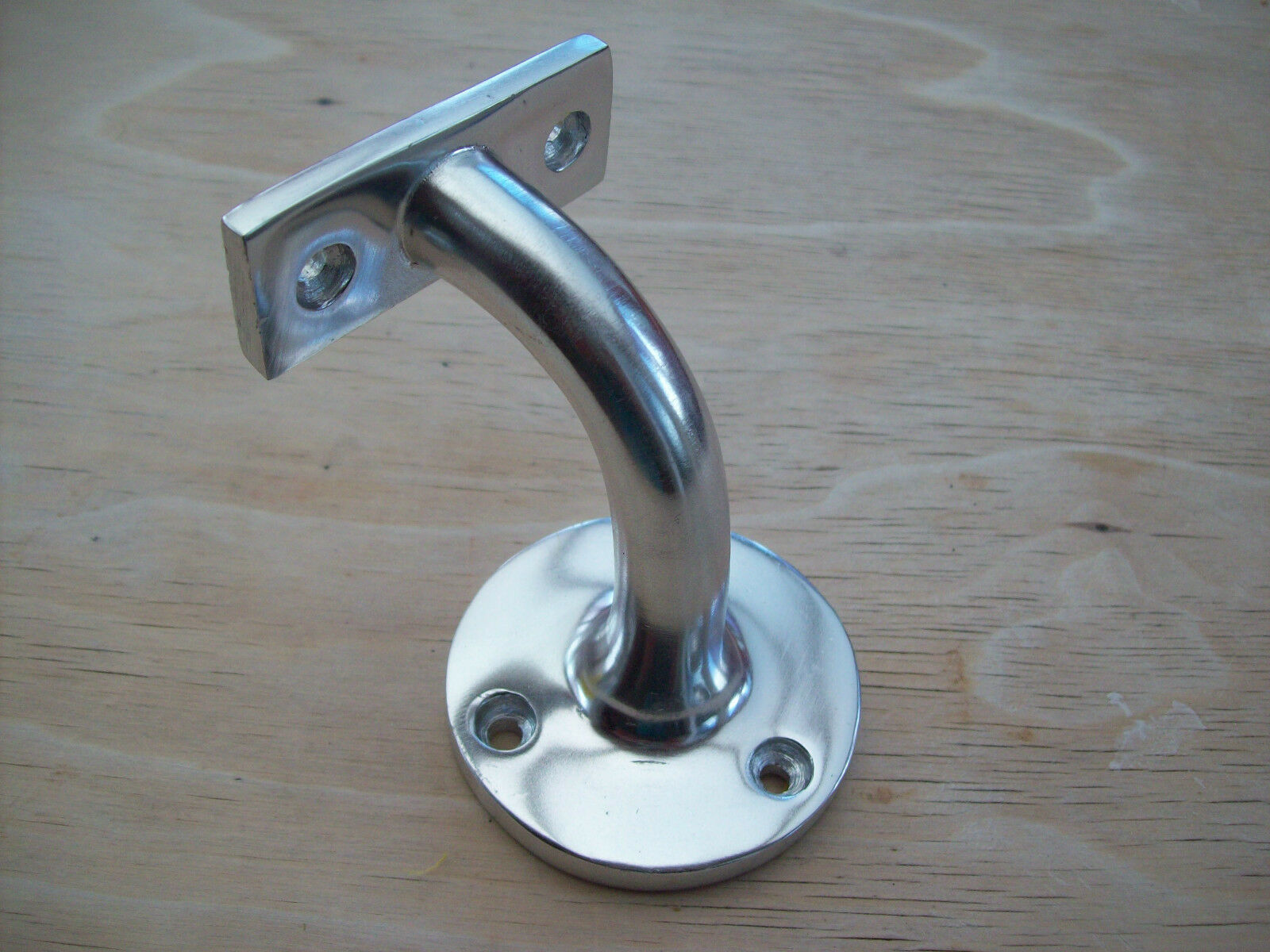 Polished Aluminium handrail bracket.