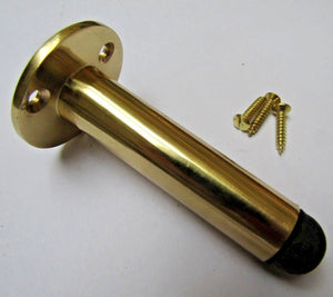 Door Stopper 3inch Pipe Polished Brass.
