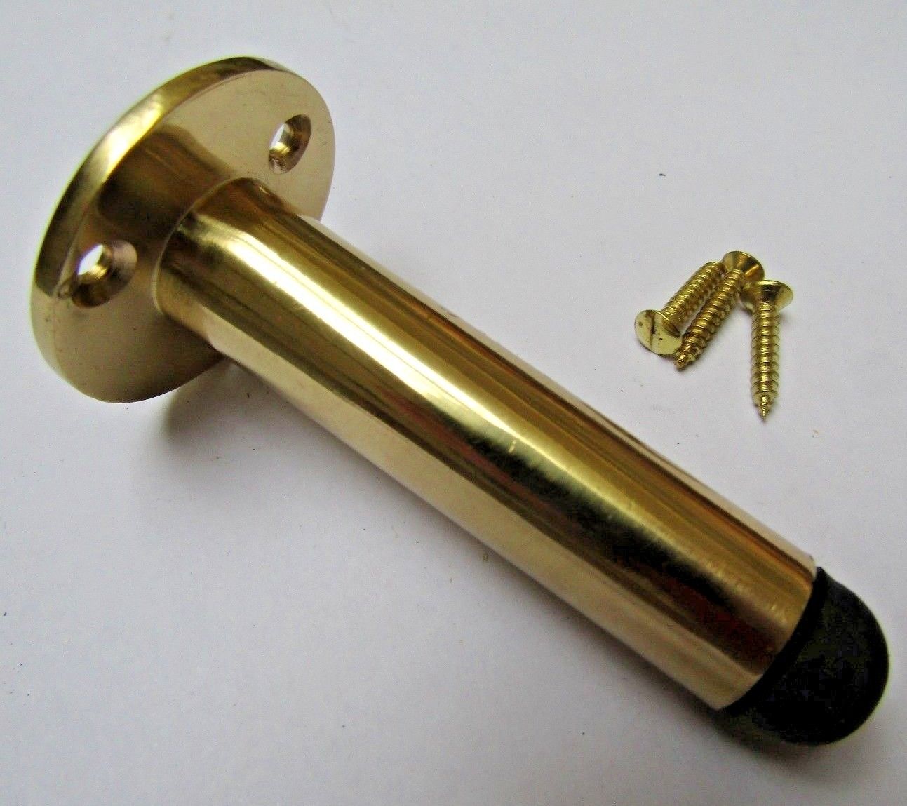 Door Stopper 3inch Pipe Polished Brass.