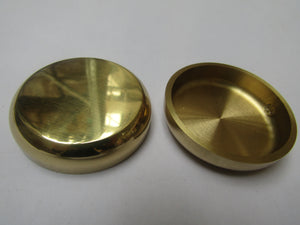 Pack Of 4 Castor Cups Polished Brass.