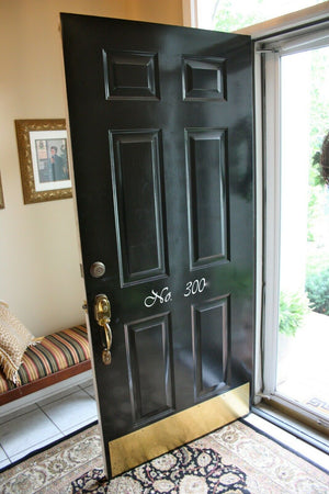 Door kick plate Polished Brass 800 x 150 mm.