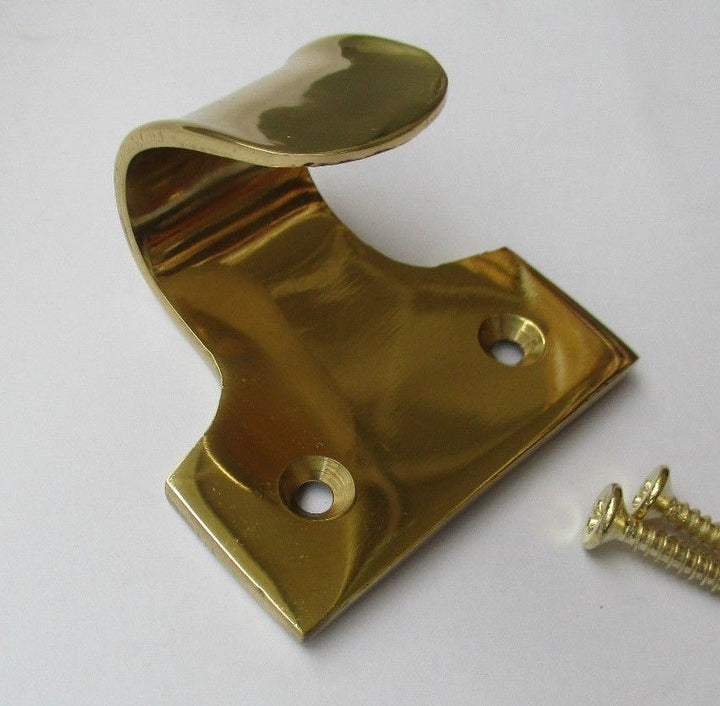Polished Brass Window fittings Sash Lift Handle.
