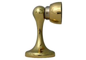 Magnetic Door Stopper Polished Brass.