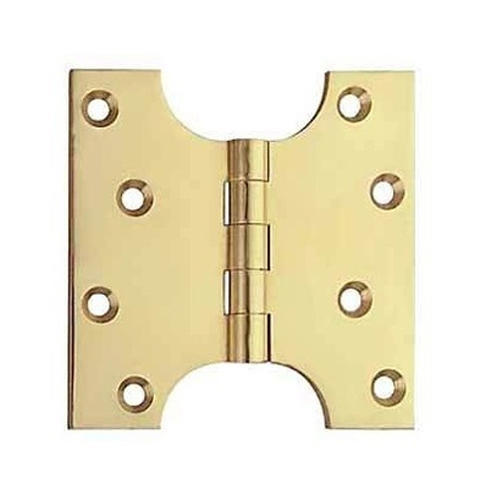 Pair Of 5inch Solid Brass Parliament Door Hinges Polished Brass.