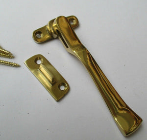 Wedge Fastener Polished Brass.