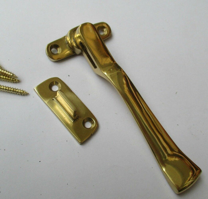 Wedge Fastener Polished Brass.